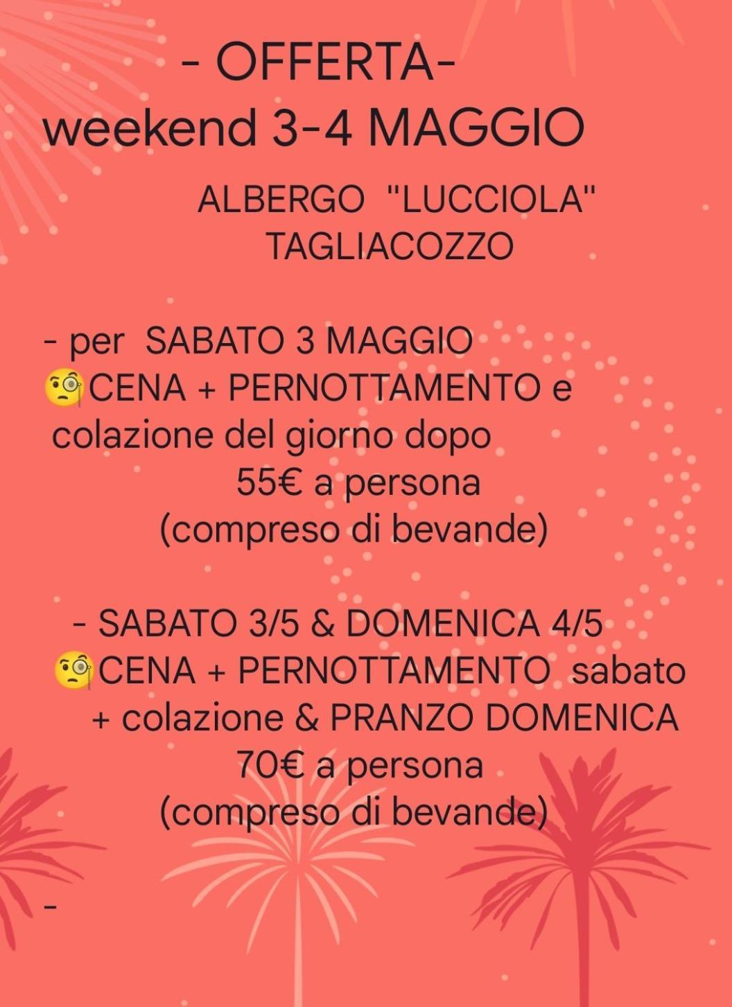 La Lucciola Albergo Ristorante Тальякоццо Экстерьер фото